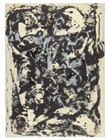 Jackson Pollock Marrón y plata I c. 1951 Esmalte y pintura plateada sobre lienzo. 144,7 x 107,9 cm 