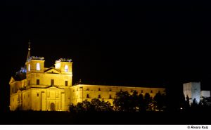 Uclés (Cuenca), 10-07-02.- Imagen del Monasterio de Uclés (Cuenca) con la nueva iluminación artística exterior.